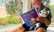 Load image into Gallery viewer, Alfie the Wolf + Book - Silver Lining Stuffies
